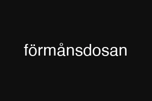 förmånsdosan