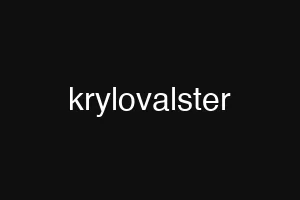 krylovalster